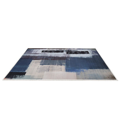 200x300cm Large Floor Blue Abstract Rug – Modern Area Carpet for Bedroom, Living Room, Lounge or Home Décor Mat