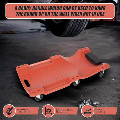 92cm Professional Rolling Mechanics Car Creeper Crawler Board Under Car Tool