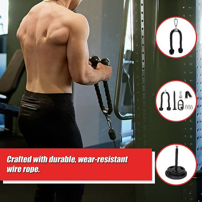 Fitness Pulley Set Gym Kit Tool Accessories Wire Rope - Factory Direct Shop