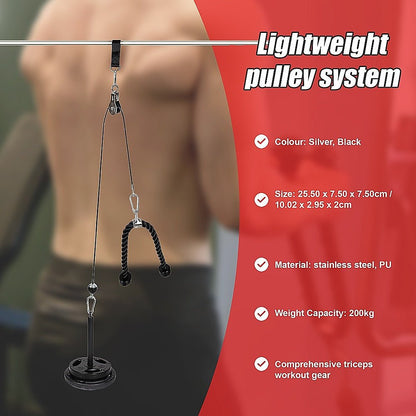 Fitness Pulley Set Gym Kit Tool Accessories Wire Rope - Factory Direct Shop