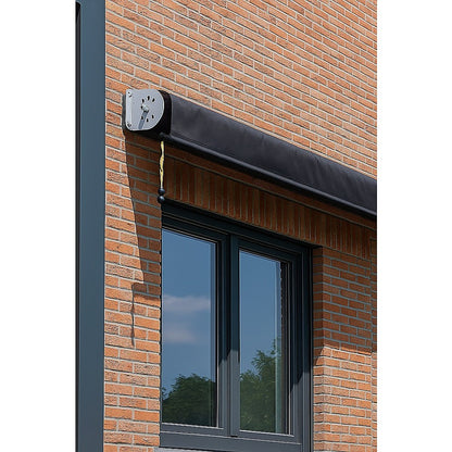 Retractable Straight Drop Roll Down Awning Garden Patio Screen 2.1X2.5M
