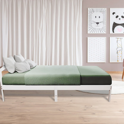 Double Wooden Bed Double Frame Home Furniture White