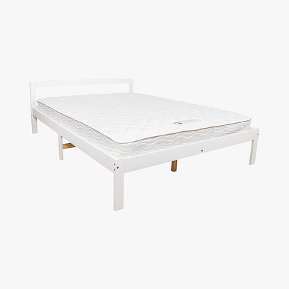 Double Wooden Bed Double Frame Home Furniture White