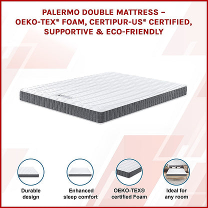PALERMO Queen Mattress – OEKO-TEX® Foam, CertiPUR-US® Certified, Supportive & Eco-Friendly