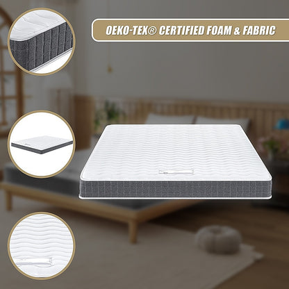 PALERMO Queen Mattress – OEKO-TEX® Foam, CertiPUR-US® Certified, Supportive & Eco-Friendly