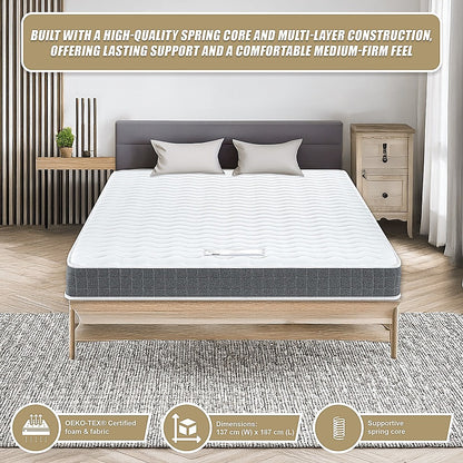 PALERMO Queen Mattress – OEKO-TEX® Foam, CertiPUR-US® Certified, Supportive & Eco-Friendly