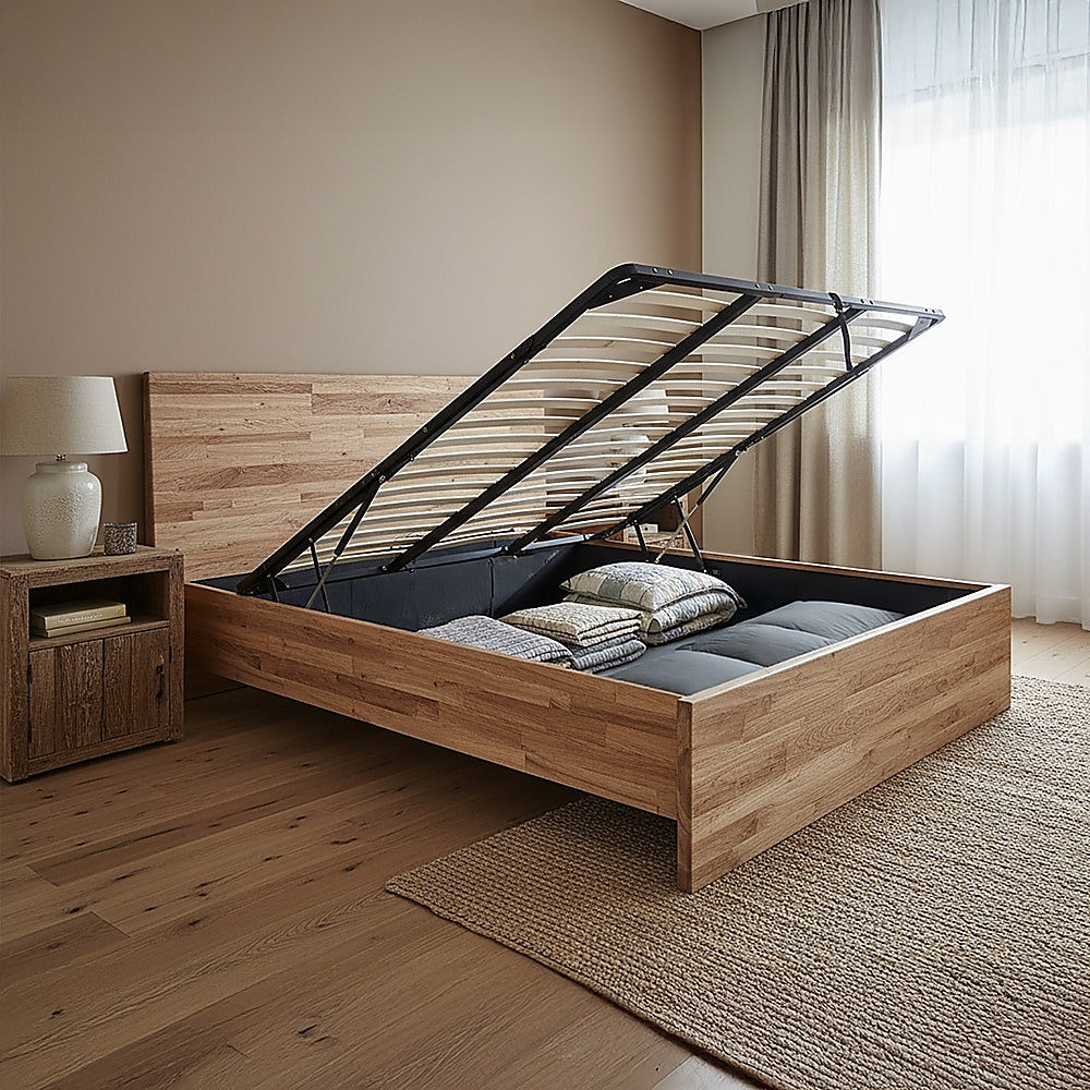 King Gas Lift Bed Mechanism with Frame – Storage Platform & Sofa Bed Kit