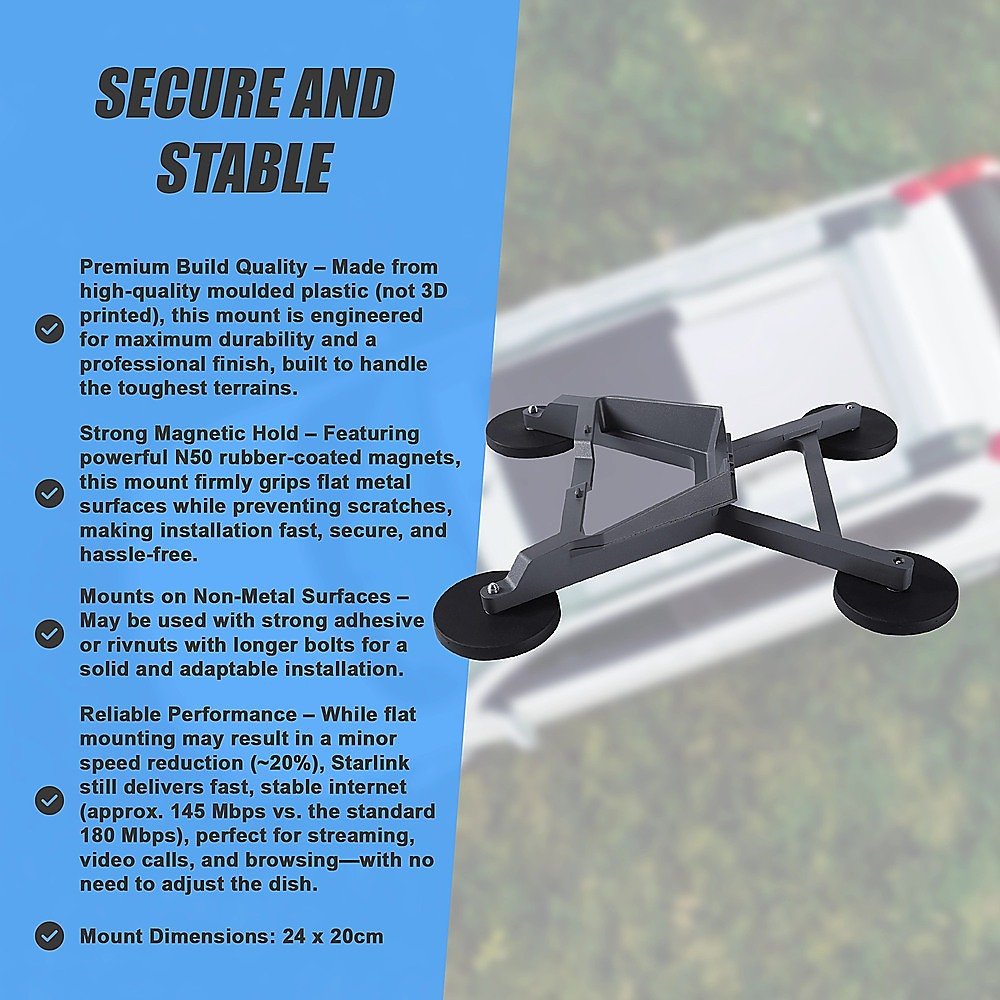 Starlink Mini Flat Magnet Mount - Factory Direct Shop