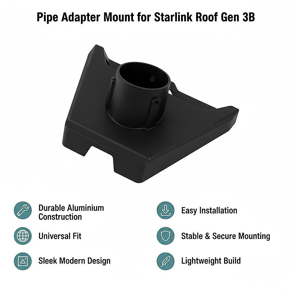 Starlink Roof Pole Adapter Bracket for Gen 3B (1–2 Inch Mounting) - Factory Direct Shop
