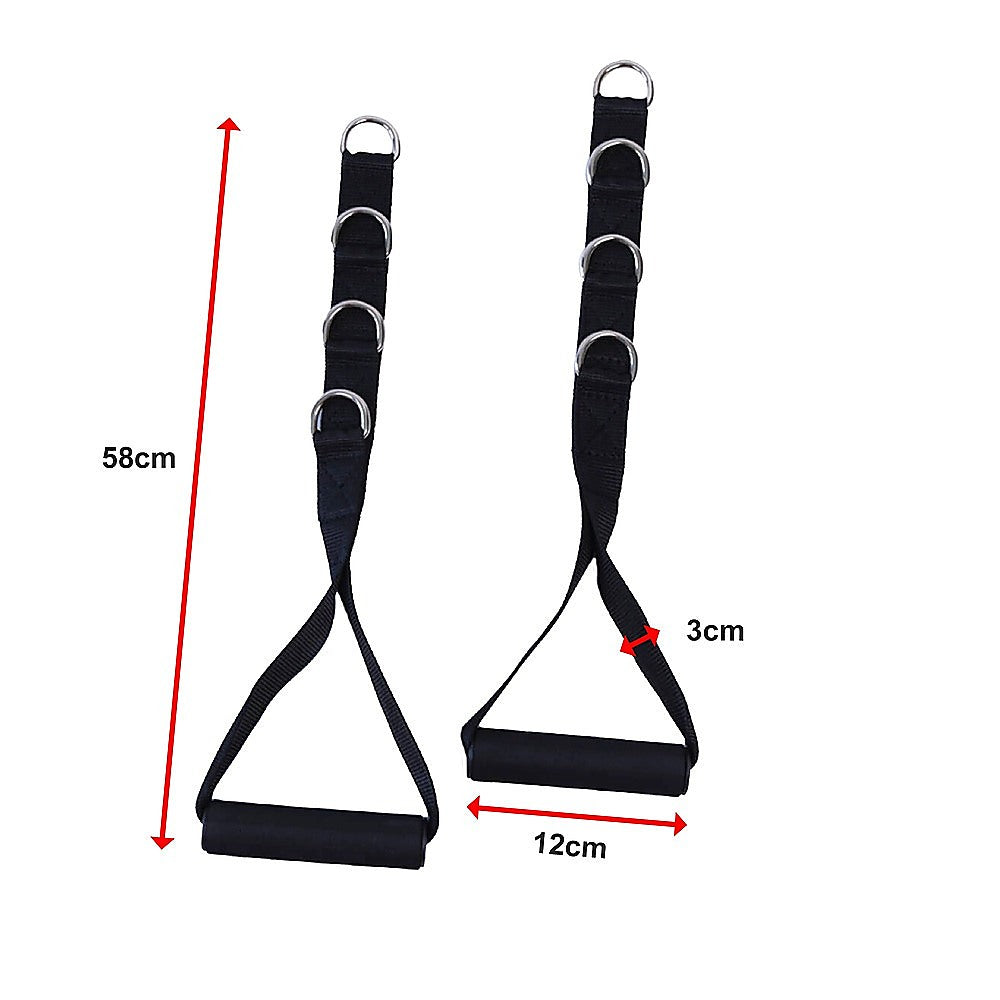 2 x Universal Foam Handle Exercise Machine Attachments