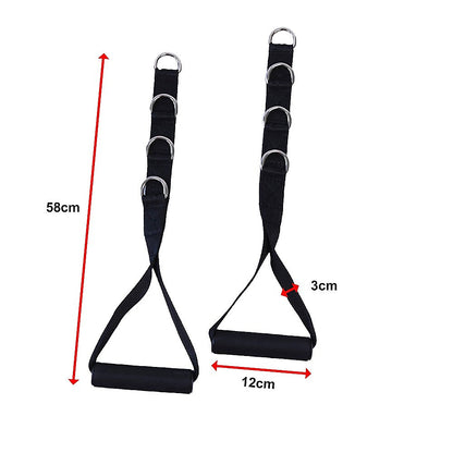 2 x Universal Foam Handle Exercise Machine Attachments