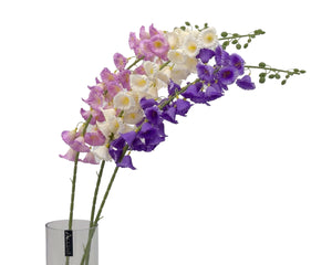 bulk 24 Artificial Bellflower 3 Assort 20x120cm