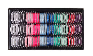 bulk 90 Roll Satin Ribbon 4.5mt 10mm Displayed Box