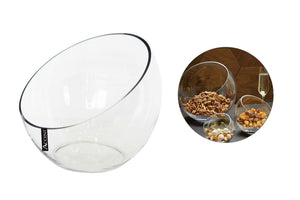bulk 4 Glass Vase Slanted Top 24cm