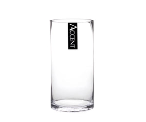 bulk 12 Glass Cylinder Vase 10x15cm
