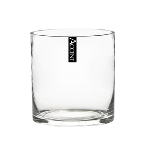 bulk 12 Glass Cylinder Vase 12cm