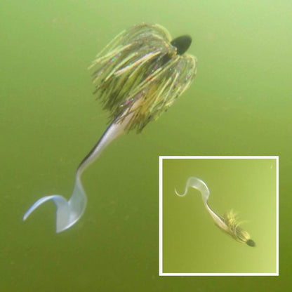 Vike 1 oz Skirted Microjig in Candy Craw