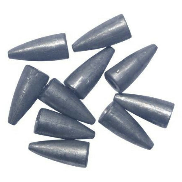 Swimerz 1/2 oz Lead Bullet Sinker - Qty 10 Pack