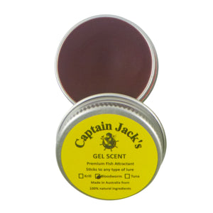 Captain Jack's Gel Scent container with purple gel inside on a white background