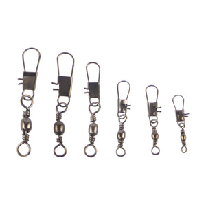 Swimerz Barrel Swivel w Interlock Snap, Size 8, 20 pack
