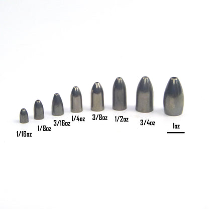 Swimerz 3/16 oz Tungsten Bullet Sinker. Qty 8.