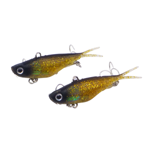 Swimerz 95mm Soft Vibe, Gold Glitter, 2 pack