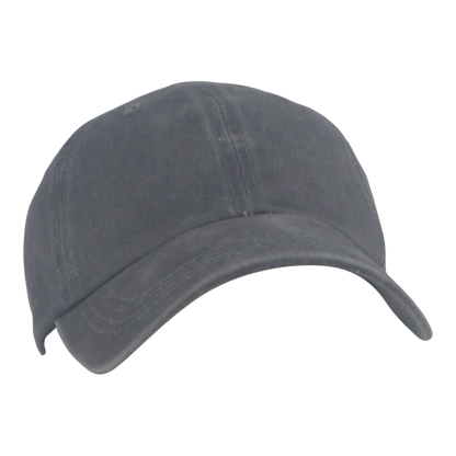 BSTC 6-Panel Baseball Cap, Distressed Cotton, Grey