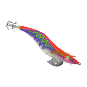 Finesse Rumoika Squid Jig, Red Flare, size 3.5, 2 pack