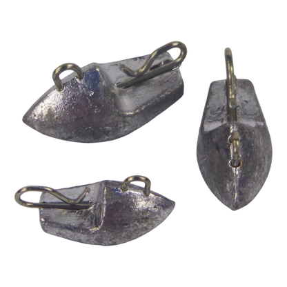 Swimerz 10gm Arrowhead Jig Head, 3/8oz, Lead, Qty 12