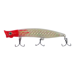 Toppu Mizzu Cupface Popper, 110mm, Silver Red Hex