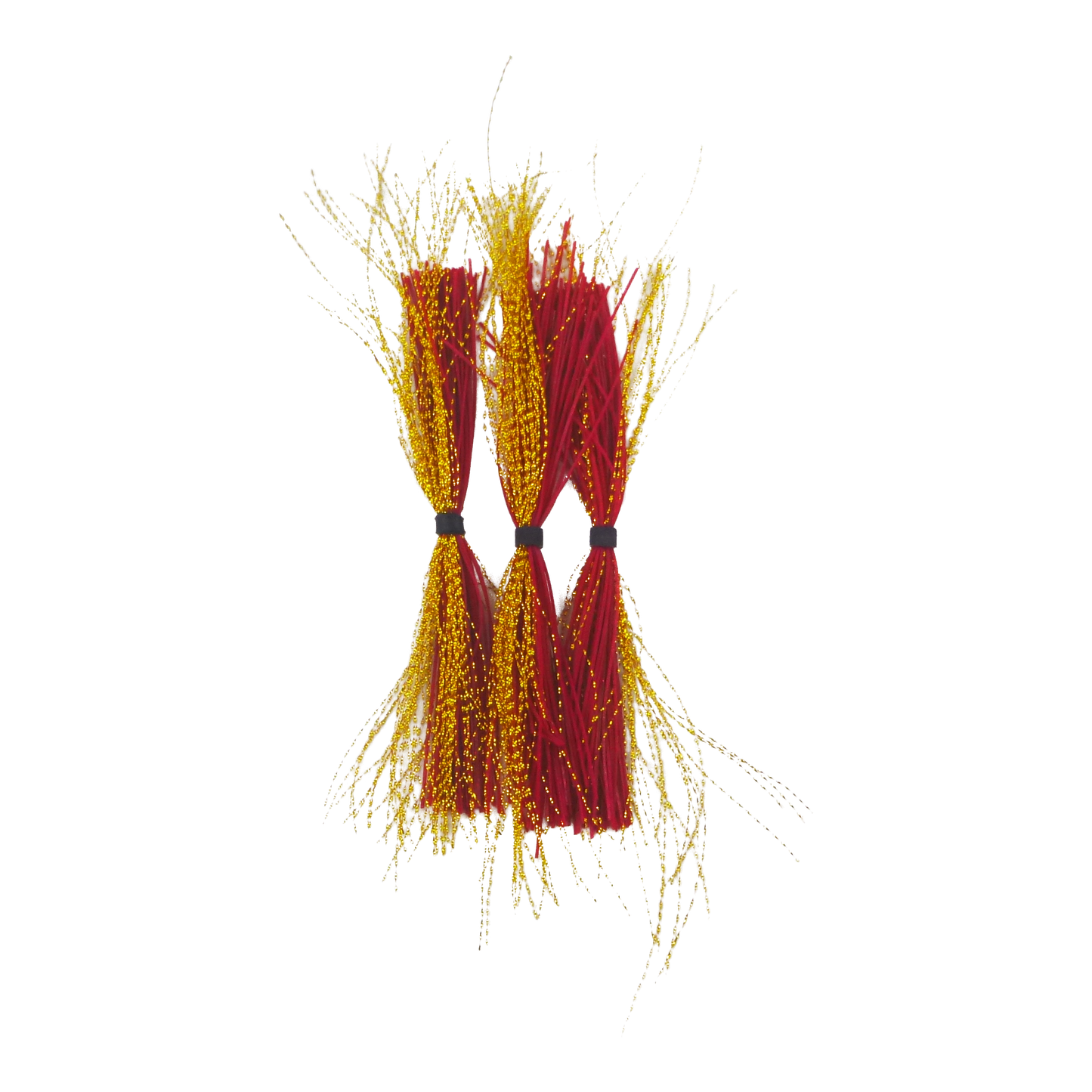 Dekoi Krystal Flash Lure Skirts, Red Neon