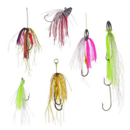 Dekoi Krystal Flash Lure Skirts, Red Neon
