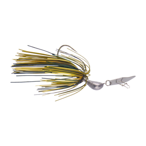 Dekoi 7gm Bladed Swim Jig, Chatterbait, Camo Green, 2 pack