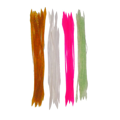 Artizan Silicon Lure Tails, Lumo Green, Pack of 20