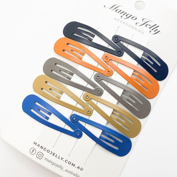 MANGO JELLY Everyday Snap Hair Clips (5cm) - EVERYDAY - One Pack