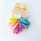 MANGO JELLY Kids Hair Ties (3cm) - Bamboo Candy - Six Pack