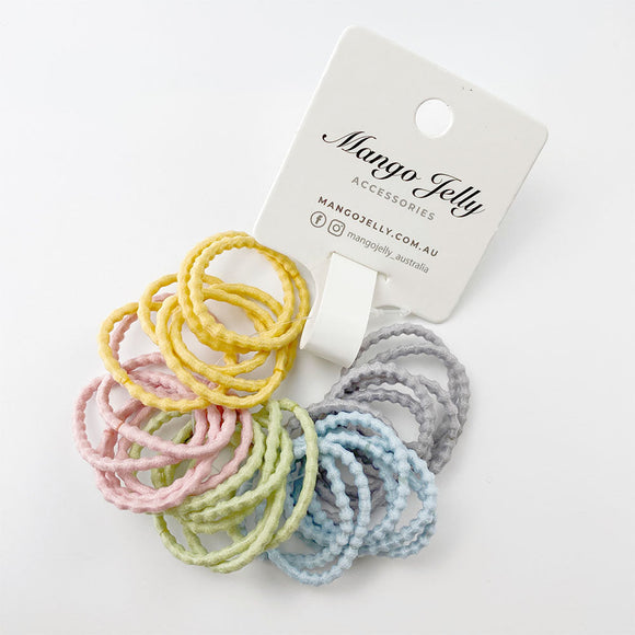 MANGO JELLY Kids Hair Ties (3cm) - Bubbly Milky - One Pack