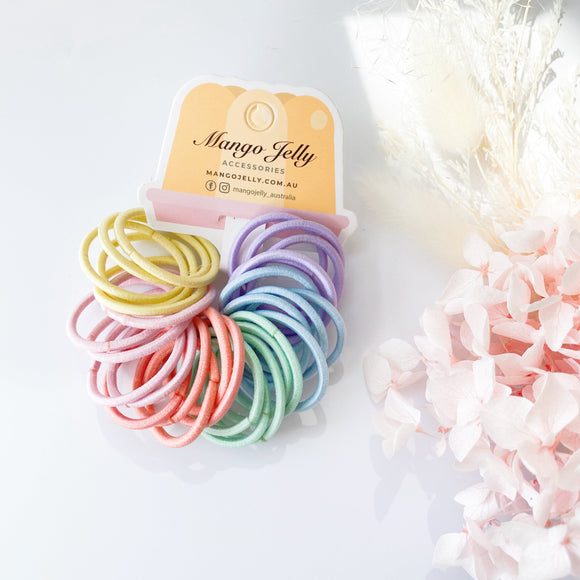 MANGO JELLY Kids Hair Ties (3cm) - Classic Candy - Six Pack