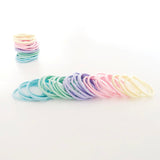 MANGO JELLY Kids Hair Ties (3cm) - Classic Soft Pastel - Three Pack