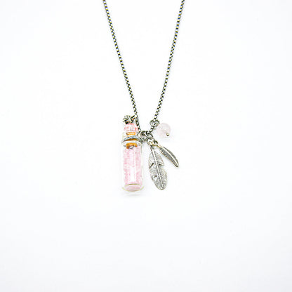 Gift Box - Crystal Bottle (Rose Quartz) + Purify Oil Blend