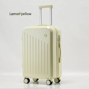 Smart Carry-On Luggage with Cup Holder & USB Charging Port - Yellow 20 inch