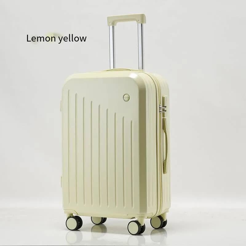 Smart Carry-On Luggage with Cup Holder & USB Charging Port - Yellow 20 inch