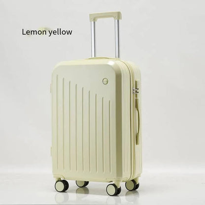 Smart Carry-On Luggage with Cup Holder & USB Charging Port - Yellow 20 inch