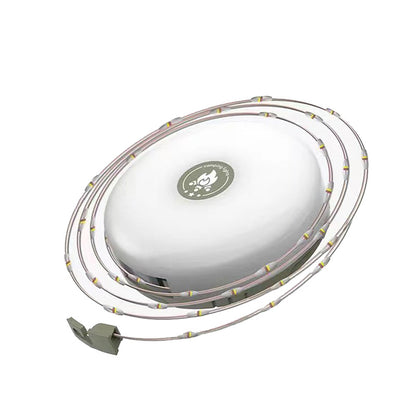 L828-10m LED Color Camping Light with Tape Measure & 2000mAh Battery - Super Long Battery Life, Multi-Function Tent, Emergency & Ambient Light