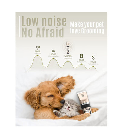 Silent Pet Hair Clipper - Electric Grooming Clippers for Dogs & Cats - Factory Direct Shop