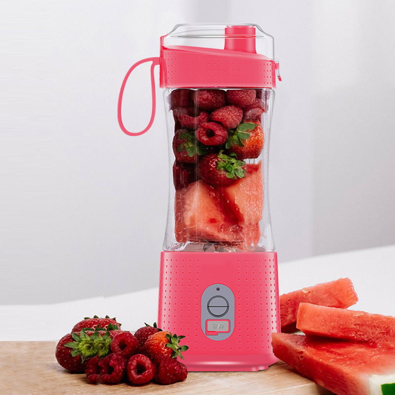 Pink Portable Mini Juicer Rechargeable