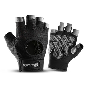 Gym Gloves Fingerless - Black - L - Factory Direct Shop