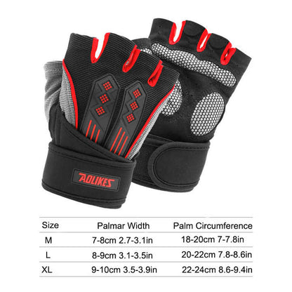 Gym Gloves - M - White Fingerless Non - Slip Weightlifting - Factory Direct Shop