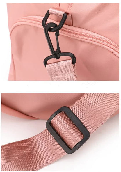 Grey Stylish Gym Travel Bag with Shoe Compartment, Lightweight and Durable Design