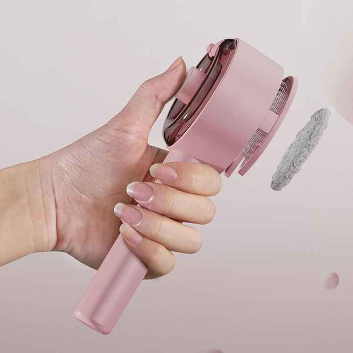 White Pet Grooming Spray and Massage Brush | One - Click Hair Removal Comb for Cats & Dogs | UV Sterilization for Mites Control - Factory Direct Shop
